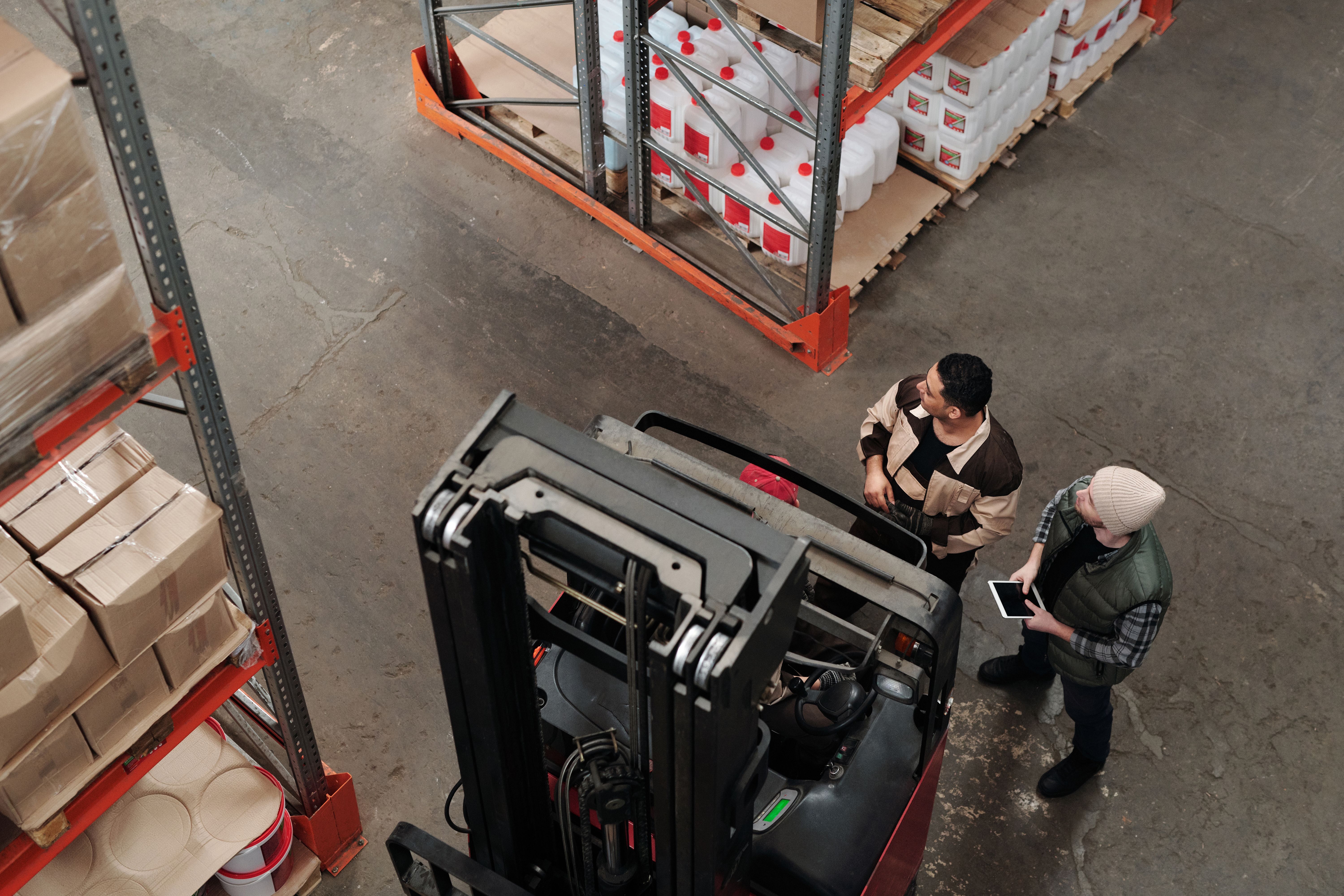 distributor employees in warehouse